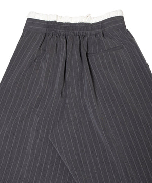 ダブルウエストストライプパンツ