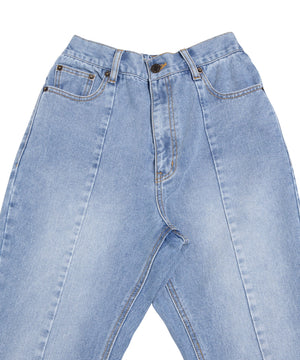 カットオフデニムフレアパンツ