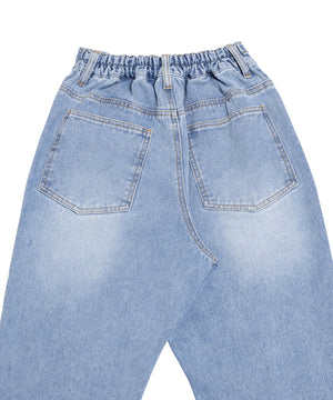 カットオフデニムフレアパンツ