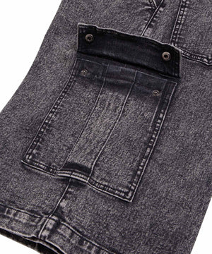 デニムカーゴハーフパンツ