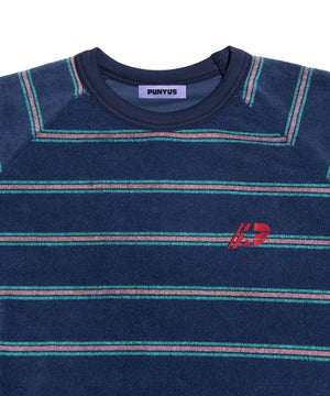 ボーダーパイルビッグTシャツ