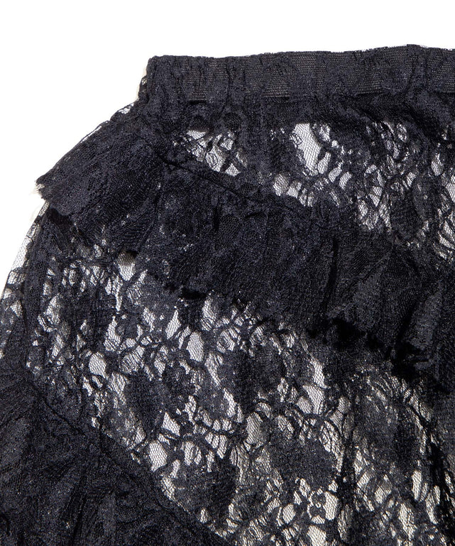 レースレイヤードスカート