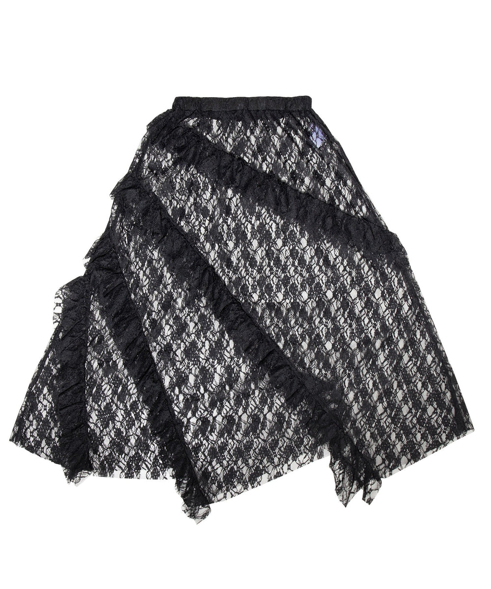 レースレイヤードスカート