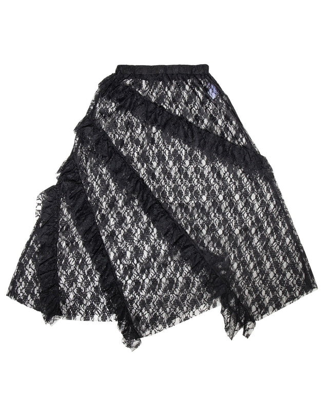 レースレイヤードスカート