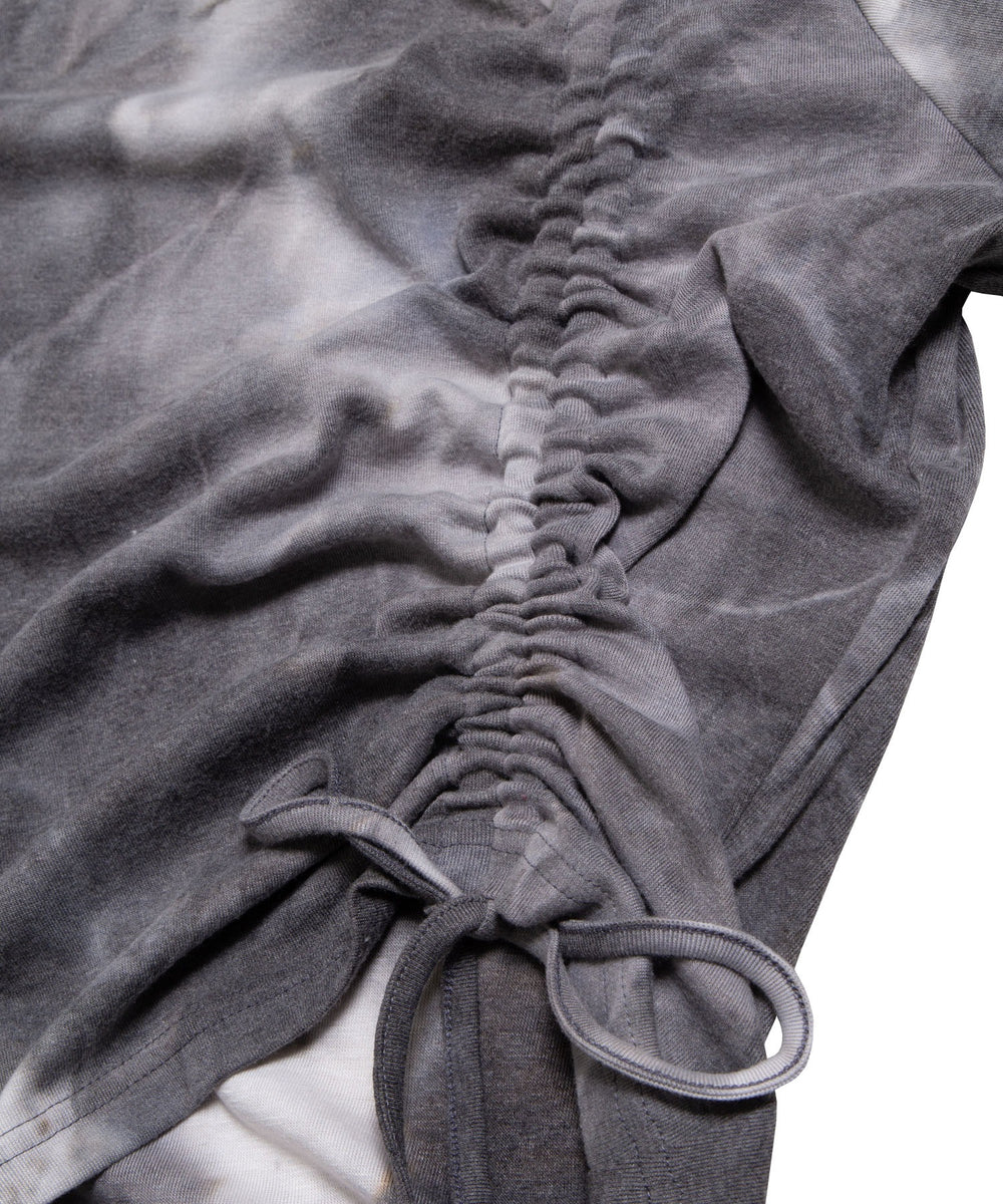 タイダイ柄ドロストトップス