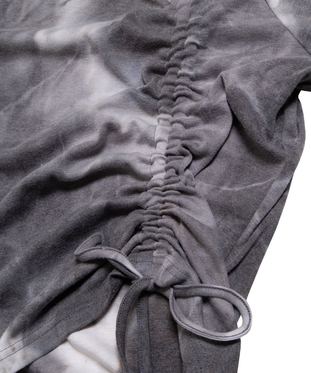 タイダイ柄ドロストトップス