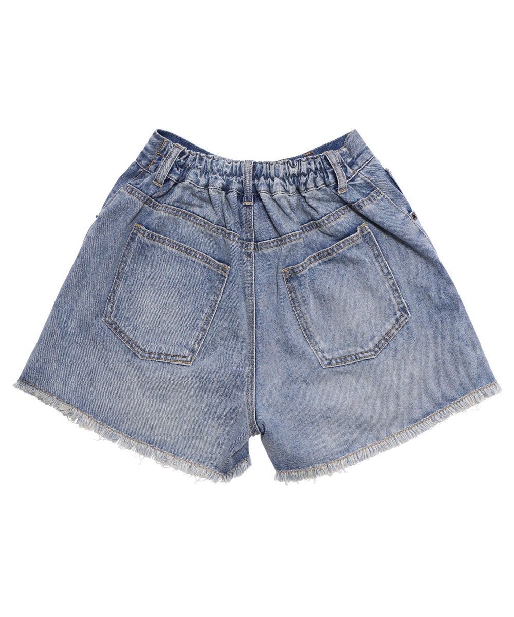 ダメージデニムショートパンツ