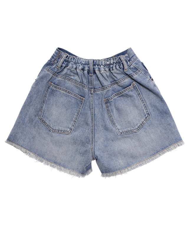 ダメージデニムショートパンツ