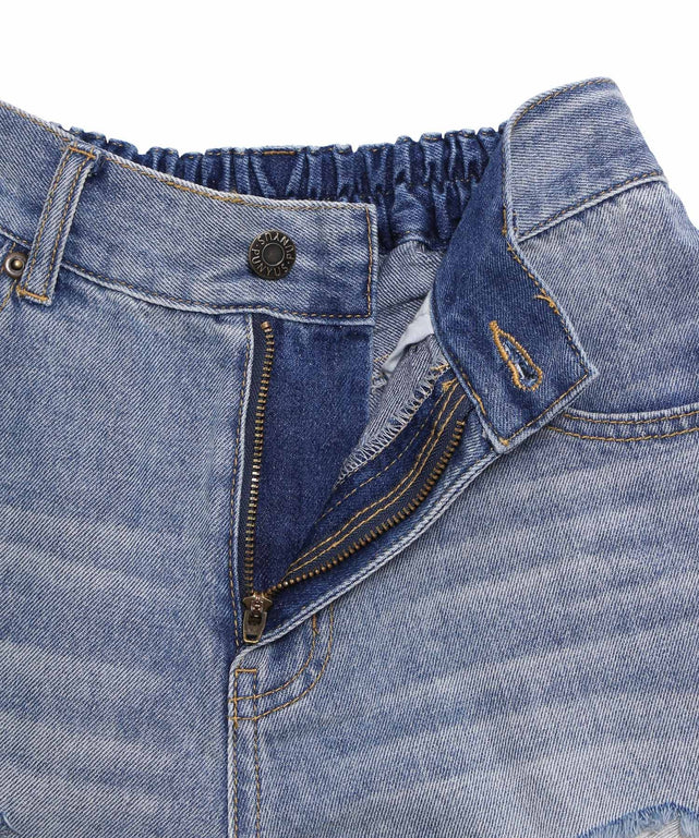 ダメージデニムショートパンツ