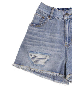 ダメージデニムショートパンツ