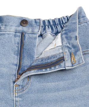 台形デニムミニスカート