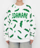 フード総柄スウェット/グリーン(エダマメ)身長：160cm　サイズ2