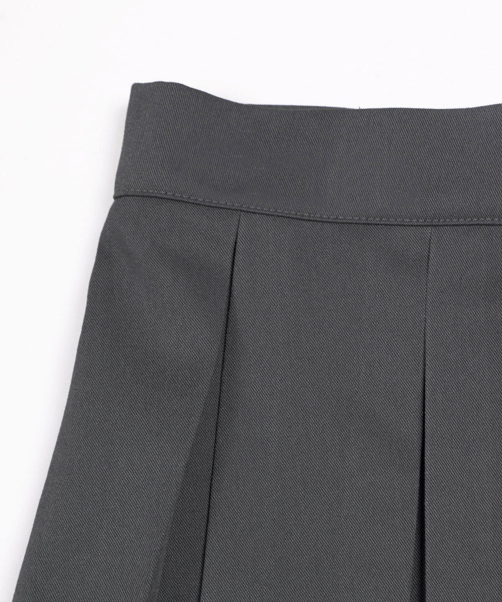 ボックスプリーツミニスカート