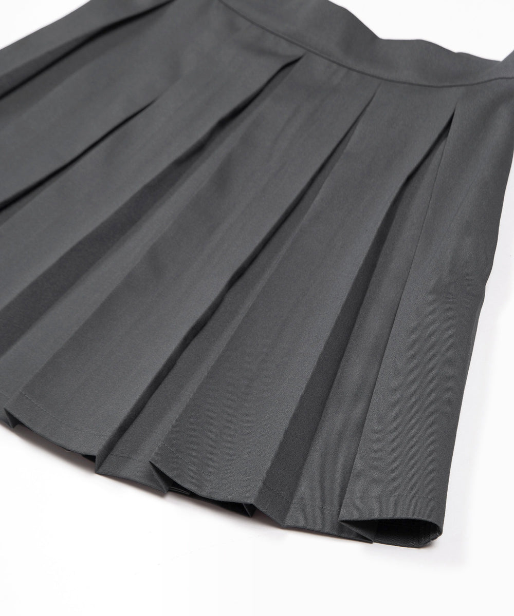 ボックスプリーツミニスカート