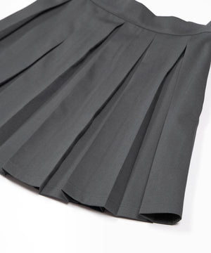 ボックスプリーツミニスカート