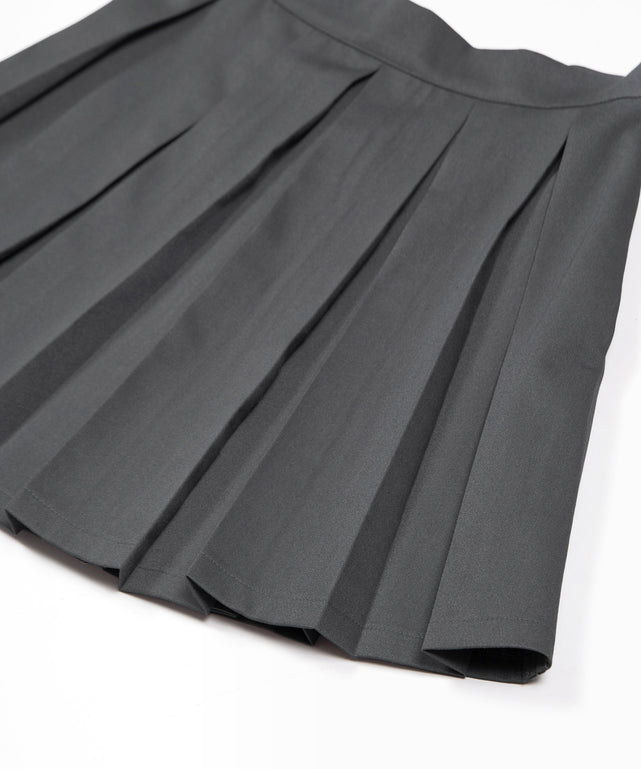 ボックスプリーツミニスカート