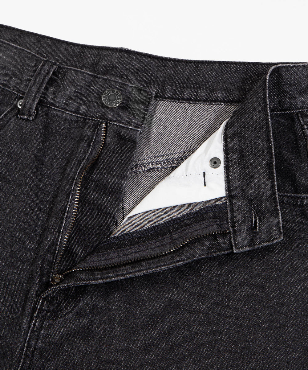 台形デニムミニスカート