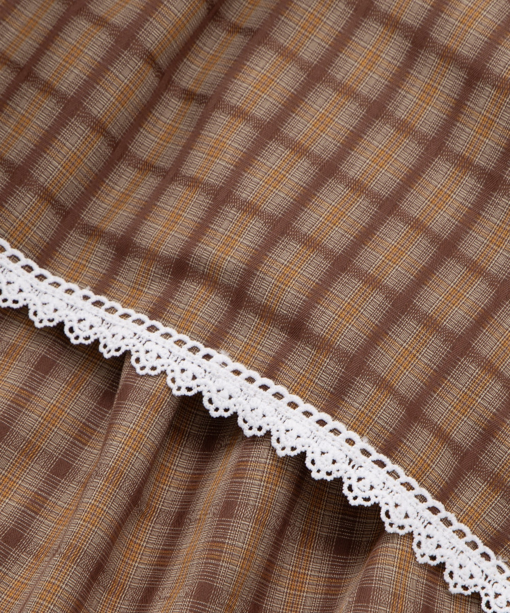 チェック柄キャミワンピース