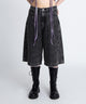 デザインデニムハーフパンツ/身長:163cm サイズ1