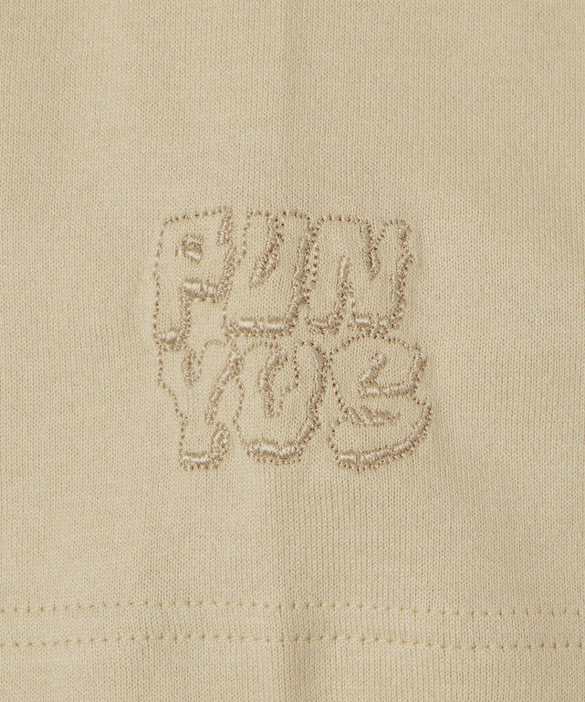 スリーブロゴ刺繍Tシャツ
