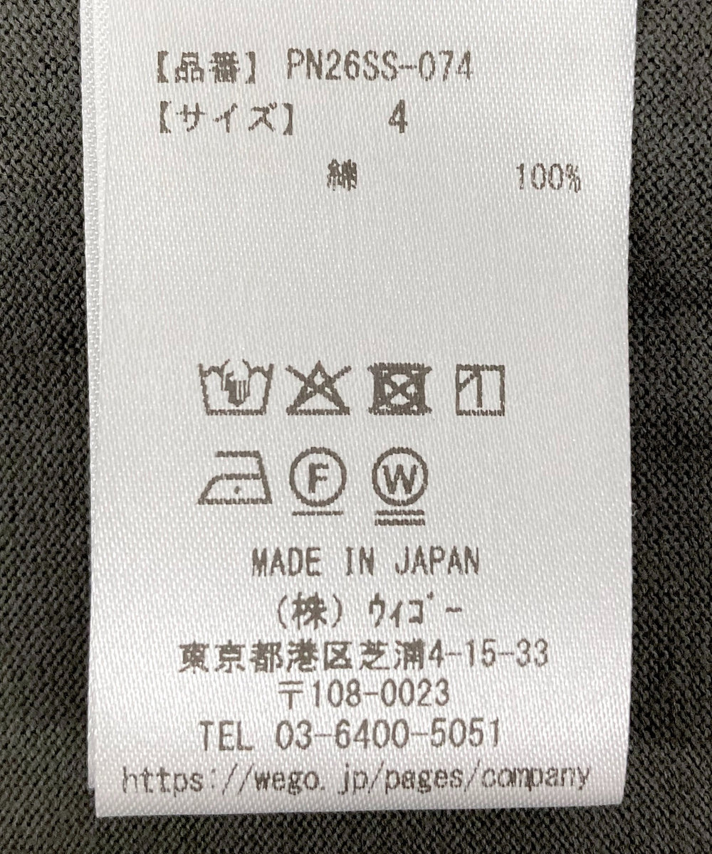 スリーブロゴ刺繍Tシャツ