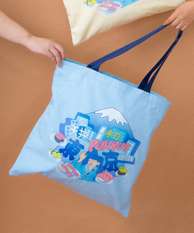 スーベニアトートバッグ/サックス