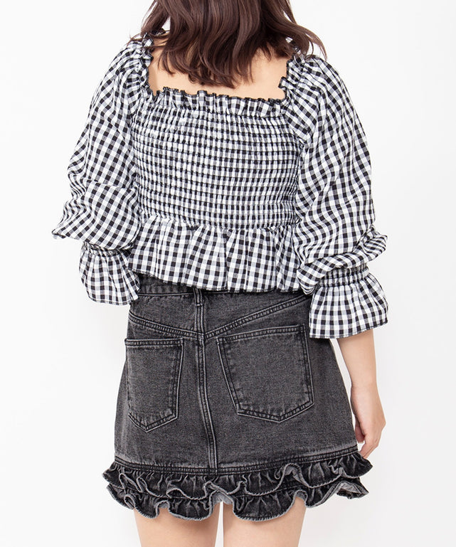 2wayギンガムチェックブラウス – WEGO ONLINE STORE