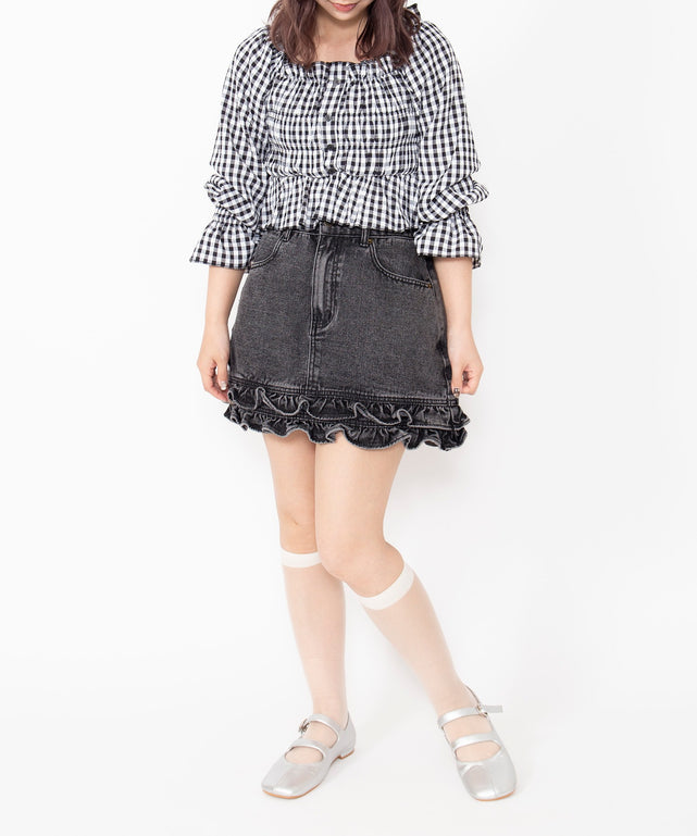 2wayギンガムチェックブラウス – WEGO ONLINE STORE
