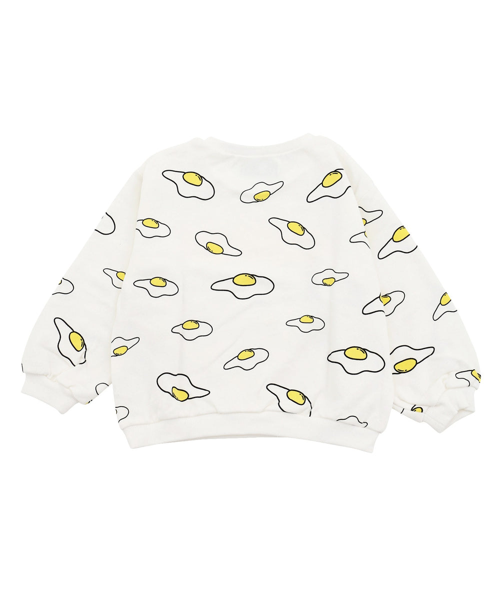 キッズサイズフード総柄スウェット