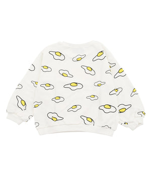 キッズサイズフード総柄スウェット