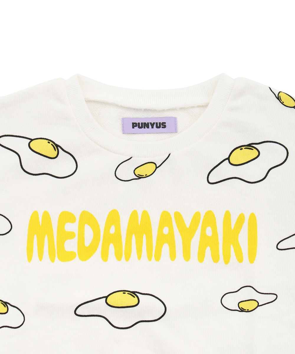 キッズサイズフード総柄スウェット