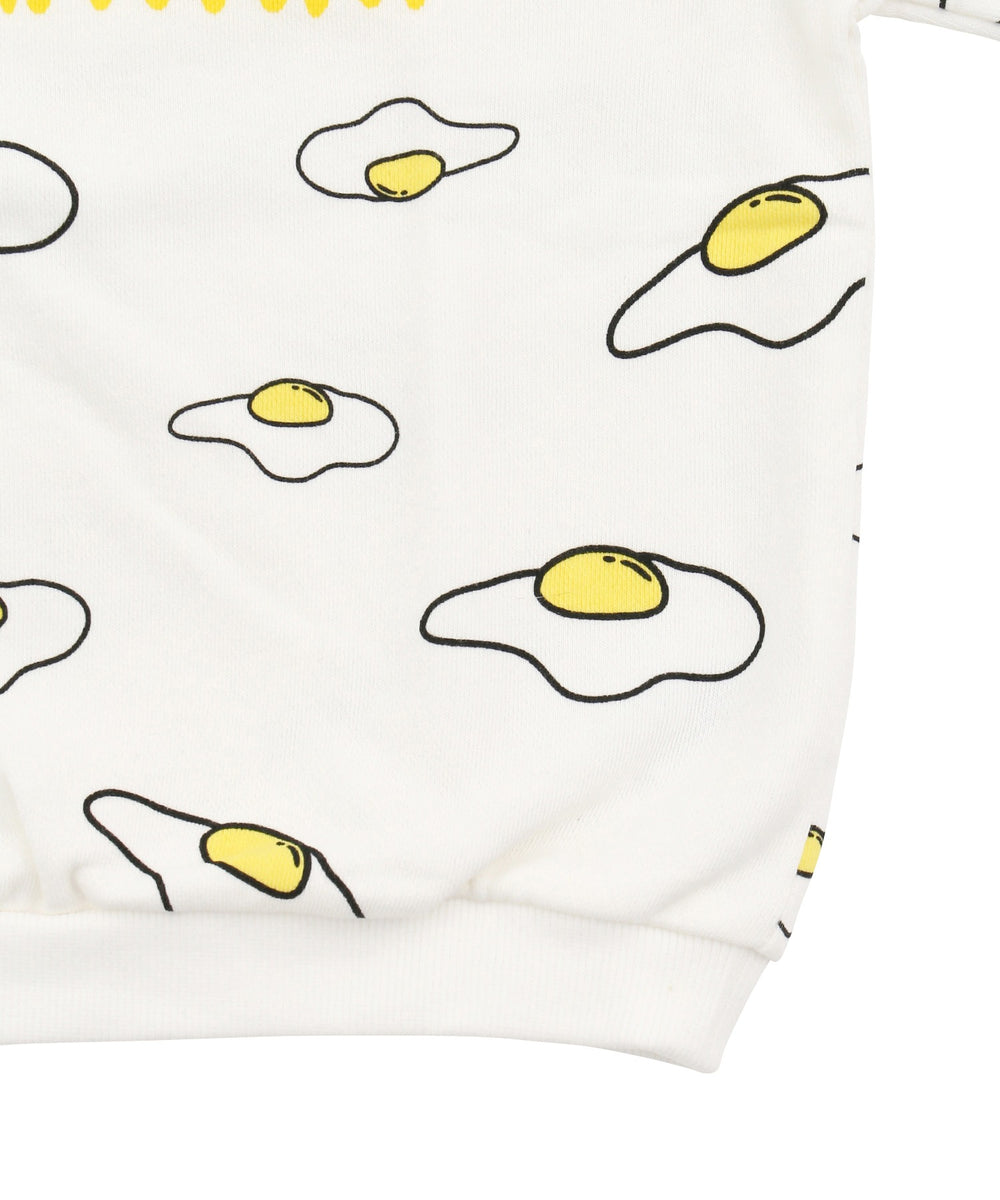 キッズサイズフード総柄スウェット