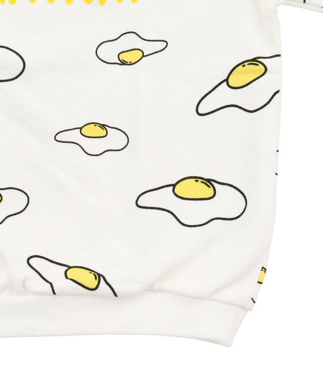 キッズサイズフード総柄スウェット