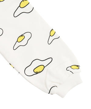 キッズサイズフード総柄スウェット