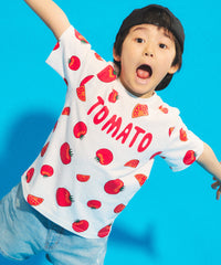 キッズサイズフード総柄Tシャツ
