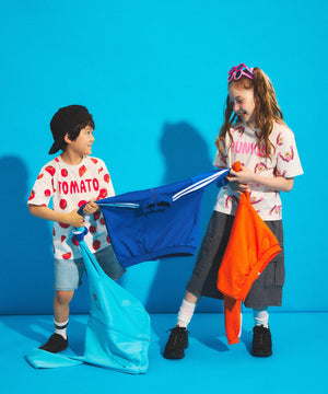 キッズサイズフード総柄Tシャツ