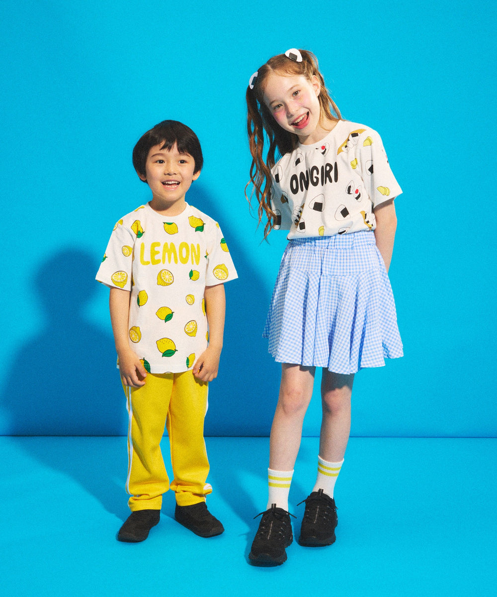 キッズサイズフード総柄Tシャツ