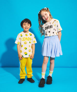 キッズサイズフード総柄Tシャツ