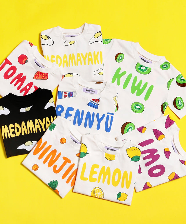 キッズサイズフード総柄Tシャツ