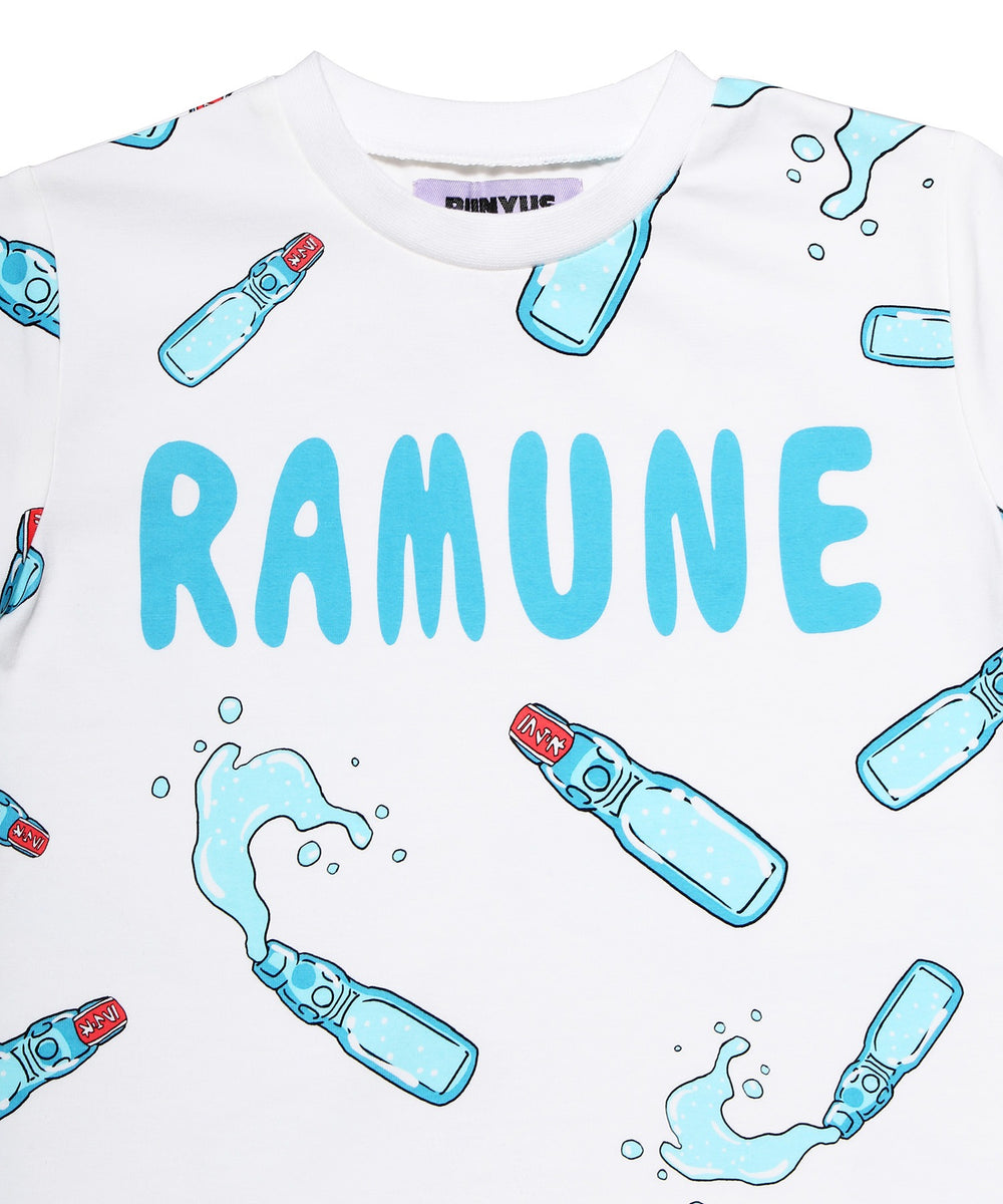 キッズサイズフード総柄Tシャツ