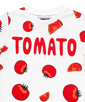 キッズサイズフード総柄Tシャツ