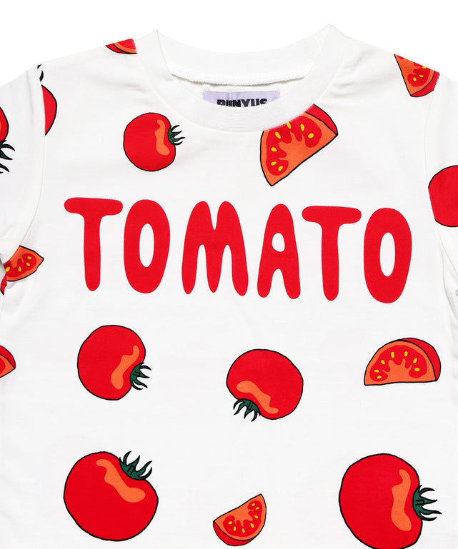 キッズサイズフード総柄Tシャツ