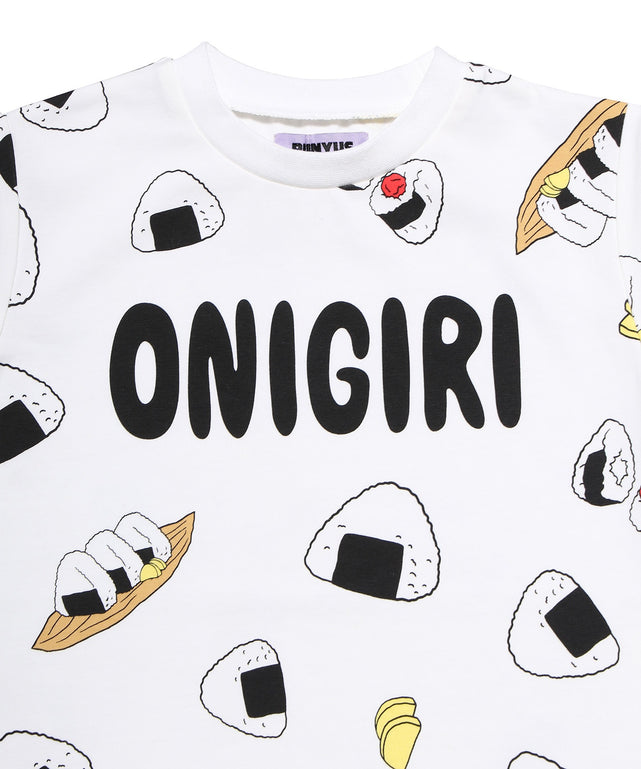 キッズサイズフード総柄Tシャツ