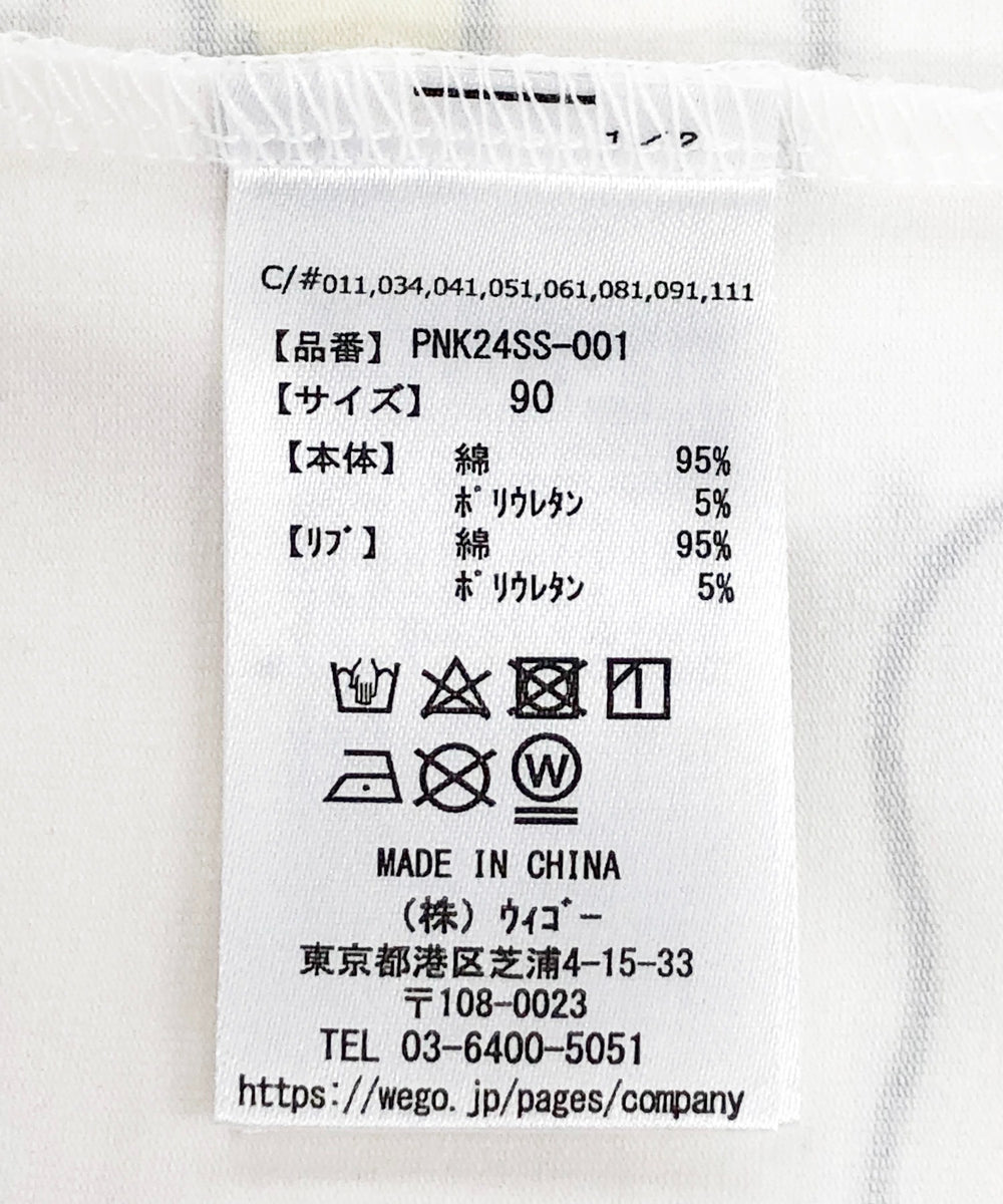 キッズサイズフード総柄Tシャツ