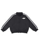 キッズサイズフードジャージトップ/ブラック