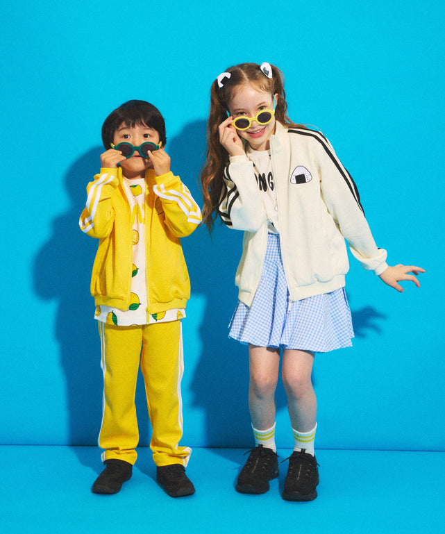 キッズサイズフードジャージトップ