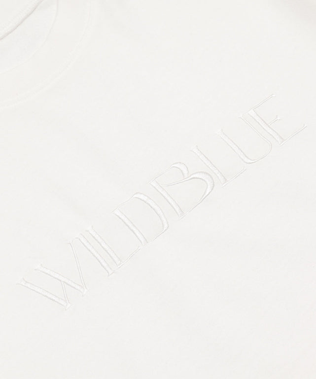 WILD BLUE　グラフィックブリーチTシャツ