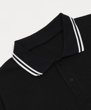 WILD BLUE　グラフィックラインポロシャツ