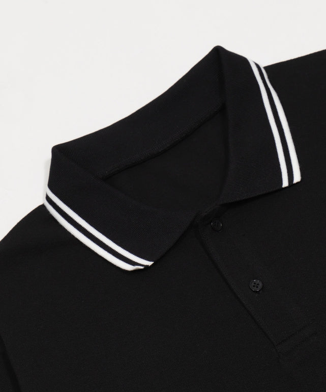 WILD BLUE　グラフィックラインポロシャツ