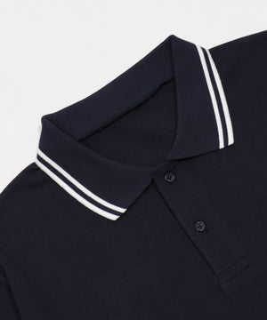 WILD BLUE　グラフィックラインポロシャツ